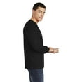thumbnail image 4 of American Apparel Fine Jersey Long Sleeve Tee, Men Crewneck Cotton Full T-Shirt, Black 6-Pack, S, 4 of 5