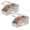 2Pack#003, variant on Hat Organizer for Baseball Caps - Stackable Hat Storage Boxes with Clear Window, Holds Up to 24 Caps, Dustproof Hat Box for Closet & Shelf, Space-Saving Hat Holder for Men & Women, Grey (1PC)