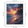 thumbnail image 2 of Paint by Numbers Kit for Adults, Sunset Beach Paradise Ocean Waves Paint by Numbers, Easy Paint by Numbers Kit for Adults Beginner, DIY Adult Paint by Number Kits on Canvas, Home Decor, 2 of 7