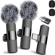 Mini Mic Pro 2024 Model Wireless Microphone Noise Canceling Crystal Clear Sound Quality for Recording with USB-C for iPhone 15, Tablets, Android Phone, Samsung, Live Streaming, YouTube, TikTok