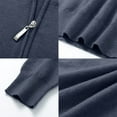 thumbnail image 5 of Aiyino Men's Quarter Zip Up Long Sleeve Sweaters Slim Fit Lightweight Mock Neck Pullover Casual Polo Sweater S-2XL, 5 of 7