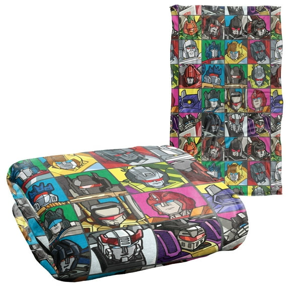 Transformers Transformers Squares Silky Touch Super Soft Throw Blanket 36' x 58'