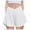 White, variant on Sopiago Flowy Shorts for Girls 2-in-1 Flowy Butterfly Shorts with Pockets Crossover Girls Soccer Shorts Athletic Dance & Running Shorts (Black,9-10 Years)