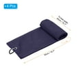 thumbnail image 2 of Uxcell 20"x16" Golf Towels Tri Fold Waffle Pattern Towels Soft Fiber with D Clip Navy Blue 4 Pack, 2 of 6