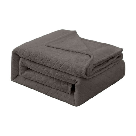 Tahtuvzn Room Decor 39x27" Summer Cooler Quilt Blanket Bed Thermal Breathable Soft Comfortable Thick Plushes Washable for All Season, Gifts for Yourself, Brown