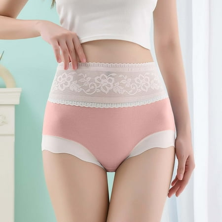 

Womens Panties Womens High Waisted Cotton Underwear Soft Full Briefs Ladies Breathable Panties Watermelon Red XXL