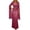 Red, variant on Womens Elegant Party Dress with Sequin Detail Long Sleeve V Neck Evening Gown for Events Blue L