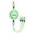 thumbnail image 1 of Câble de Charge Rapide 3en1 USB Type C iPhone Android Chargeur Accessoires Auto pour Rdesign T6 AWD C30 C70 S40 S60 S70 S80 S90 Volvo -Vert, 1 of 6