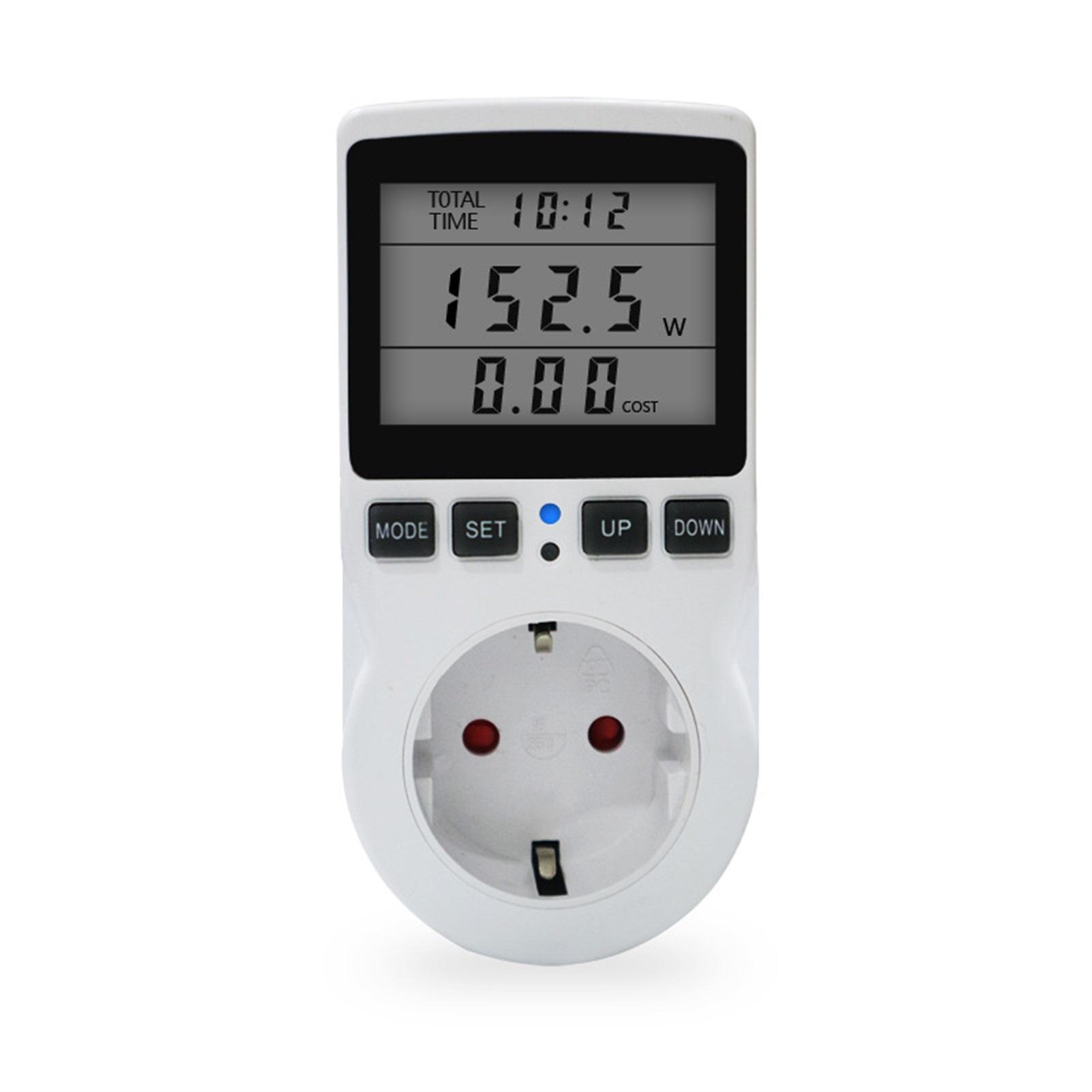 Electricity Meter for Socket Backlight Power Consumption Watt Meter Energy Meter Monitor For