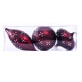thumbnail image 1 of Vickerman MC191265 4-7 in. Burgundy Matte Jewel Assortment Ornament - 3 per Bag, 1 of 1