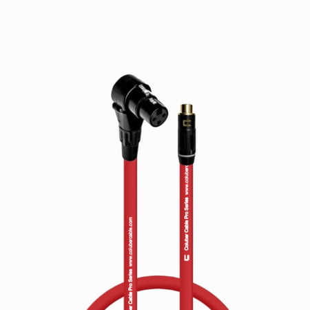 Coluber Cable Right Angle XLR Female - RCA Female 3-Pin Microphone Connector