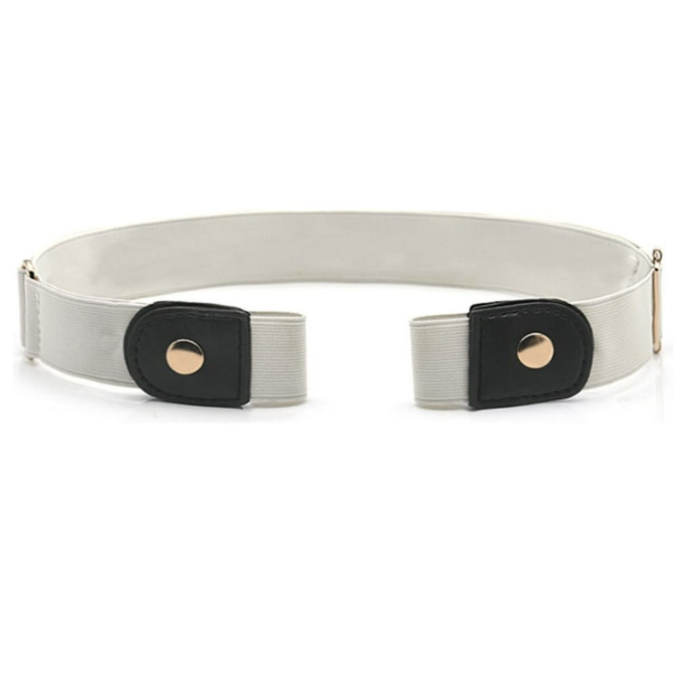 White fashion belt store