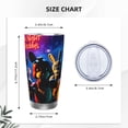 thumbnail image 4 of Saiise Five Nights At Freddy'S Print Tumbler 20 Oz Stainless Steel Vacuum Insulated with Straw Coffee Cup for Home,Office,Outdoor Works Great for Ice Drinks and Hot Beverage, 4 of 8