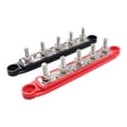 thumbnail image 1 of TopOne M8 5 Stud Power Distribution Block 300 Amp Rating BUSBAR with Cover Bus Bar for Car Boat Auto (1pc/2pcs), 1 of 8