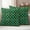 Grass Green, variant on Outdoor Pillow Covers Waterproof, Vintage Green Check Decorative Square Throw Pillowcases Patio Cushion Covers for Tent/Garden, 16" x 16" 2 Pack, Geometric Tartan Plaid Ethnic