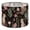 Color 3, variant on [style] Linen Drum Lampshades Floral Botanical Vibrant Plants Leaves Flowers Dark 13"x13"x10" Light Shade for Table Lamps Floor Lamps Drum Lamp Shades Lampshade Replacement Assembly Required