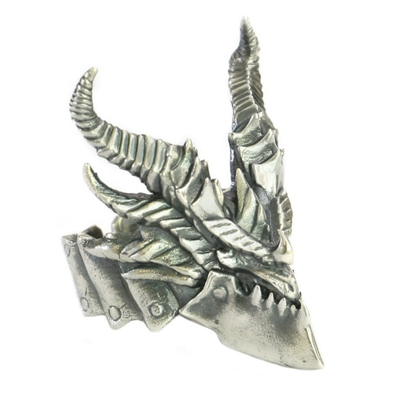 Huge 925 Sterling Silver Death Dragon Ring Biker Rock Punk Jewelry TA274 US Size 10