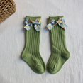 thumbnail image 1 of ITFABS Nouveau-Né Filles Floral Bowknot Chaussettes Bas de Mode, 1 of 3
