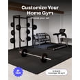 thumbnail image 5 of AIRHOP 0.79in Thick 96 Sq Ft Exercise Equipment Mats, 24 Tiles Upgraded Rubber Top with High Density EVA Foam, Large Interlocking Puzzle Gym Flooring for Home Gym, Heavy Weight Workout,Black, 5 of 8