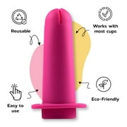 SHORDY Applicator Tool for Menstrual Cups with Lube Gel Easy Insertion Eco Friendly