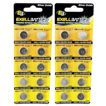 2pc 10pk S1131 Silver Oxide 1.5V Watch Battery Compatible with AG10 D189