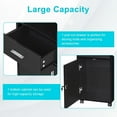 thumbnail image 6 of Olurrisa Professional Salon Trolley, Mobile Beauty Station with 6 Tool Holders & Locking Drawer, Black, 6 of 9