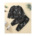 thumbnail image 3 of Toddler Baby Boy 2Pcs Casual Clothing Set 6M 12M 18M 24M 3Y 4Y 5Y Autumn Long Sleeve Animal Printed Top Long Pants, 3 of 10