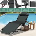 thumbnail image 5 of Portable Lounge Chair, Heavy Duty Chaise Chair, Adjustable Indoor Outdoor Chairs for Pool, Beach, Lawn, Camping, Deck, 5 of 5
