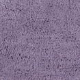 thumbnail image 3 of Home Weavers Allure Bathroom Rug Toilet Lid Seat Cover, Elastic Edges, 100% Cotton Soft Universal Fit for Standard Round Elongated Bath Room Bowl Lids, Washable, 18"x18" Toilet Lid Cover, Purple, 3 of 8