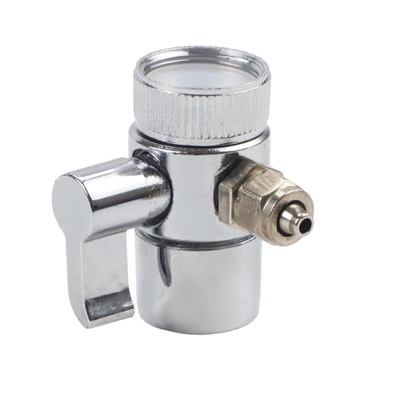 Silver Above Counter Water Filter For 1/4" Ro Tubing Faucet Diverter Valve M22 (22Mm) Female Thread Bathroom Accessories