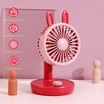 thumbnail image 2 of Lindo pequeño conejo nuevo verano escritorio pequeño ventilador carga estudiantes mesa silenciosa Camping con ventiladores, 2 of 2