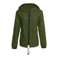 thumbnail image 6 of Rain Jacket Women Waterproof Windbreaker Lightweight Rain Jackets with Pockets Packable Raincoats for Women with Hood, 6 of 6