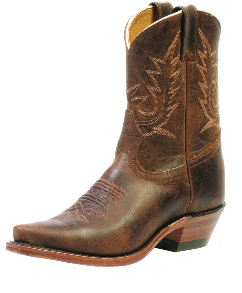 Boulet Western Boots Womens Cowboy Leather Selvaggio Wood 2617 ...