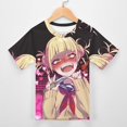 thumbnail image 3 of Himiko Toga Kids Short Sleeve Tee Shirt Novelty Crewneck T-Shirts Unisex Summer Blouse Tops for Boys Girls 110CM, 3 of 8