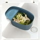 thumbnail image 4 of Cesta de chef de filtro colgante multifuncional - Filtro de fregadero de cocina Contenedores de fregadero Rejilla de verduras (azul, juego de 2), 21 * 13.5 * 7.5 TUNC Sencillez, 4 of 5