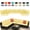 Bright yellow white, variant on 14 Pieces Outdoor sectional cushions replacement set, 4in thick patio furniture cushions, Waterproof Outdoor Couch Cushion,deep seat patio cushions For 6 Seat（Yellow white）
