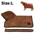 thumbnail image 2 of Dog Bathrobe Soft Super Absorbent Microfiber Dog Drying Towel Robe with Hood/Belt for Large,Medium,Small Dogs, 2 of 5