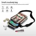 thumbnail image 7 of HELLHERO Snowman Christmas Adjustable Strap Travel Crossbody Purse for Adults, Outdoor Travel, 7 of 7