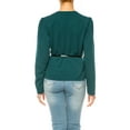 thumbnail image 3 of Women's Collarless Button Down Jacket with Belt Accent, 3 of 7