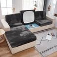thumbnail image 1 of 2024 Soft Velvet Sofa Seat Cushion Cover - Stretch Non-Slip Sofa Cover Couch Cushion Covers for Sectional Sofa L Shape  Sofa Cushion Slipcover Furniture Protection (Grey  Large Single Sea, 1 of 13