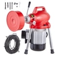 thumbnail image 1 of Máquina limpiadora de desagües VEVOR de 66 pies x 5/8 pulgadas, 250 W, con barrena seccional y alimentación manual, 1 of 9