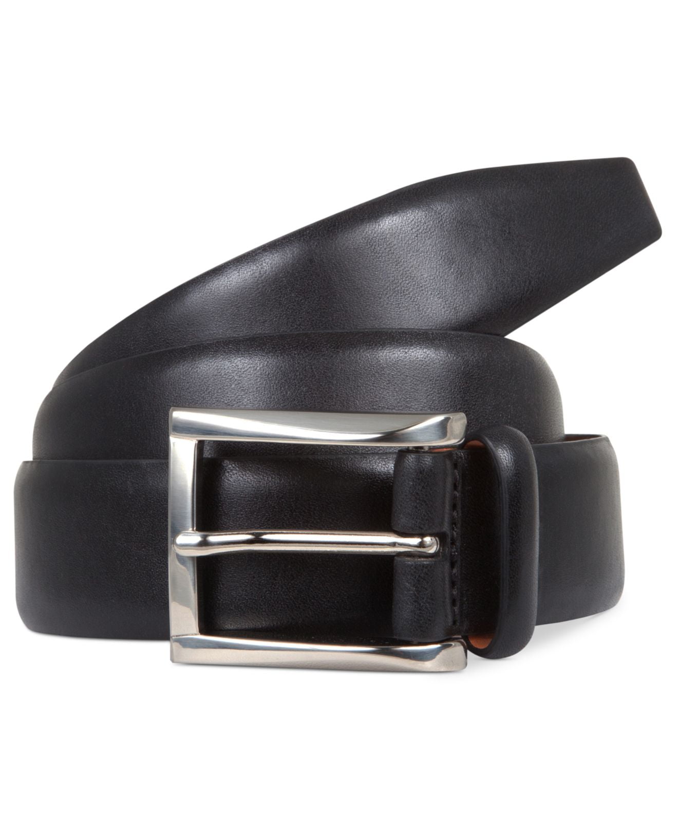 Trafalgar Belts - Men's Dress Belt 40 Broderick Brass Buckle Leather 39 ...