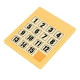 thumbnail image 1 of BELOVING 15 Number Puzzle, Toy, Math Game, Portable Digital Puzzle, Brain Teasers, Yellow, 1 of 7