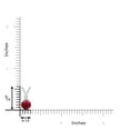thumbnail image 3 of ANGARA Natural Round 1 ct Ruby Solitaire V-Bale Pendant with Diamond in 925 Sterling Silver for Women (Size-6mm) | July Birthstone, Anniversary, Jewelry Gift for Women | Natural Ruby Necklace, 3 of 8