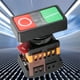 thumbnail image 3 of Interruptor de Botón Doble LED Con Botón Rojo y Verde, Botón Momentáneo de Encendido y apaguado no+NC, Diseño Compacto, Estructura Simple, 3 of 7