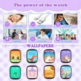 thumbnail image 2 of TOPCHANCES Kids Smart Watches, Touch Screen Smartwatch for  Boys Girls with 2-way Call, Dual Cameras, 31 Games, Music Player, Video, Educational Toys Gifts, Purple, 2 of 8