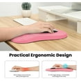 thumbnail image 3 of Ergonomic Mouse Pad with Wrist Rest Support Large Mousepad with Memory Foam Wrist Rest and PU Base Massage Bulge Design for Pain Relief Computer Wireless Mouse Desk(xx ) Bl, 3 of 7