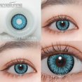 thumbnail image 3 of EYESHARE-lentes de contacto azules para Halloween, lentes de contacto de colores para ojos, Anime, Cosplay, 2 piezas, 3 of 4