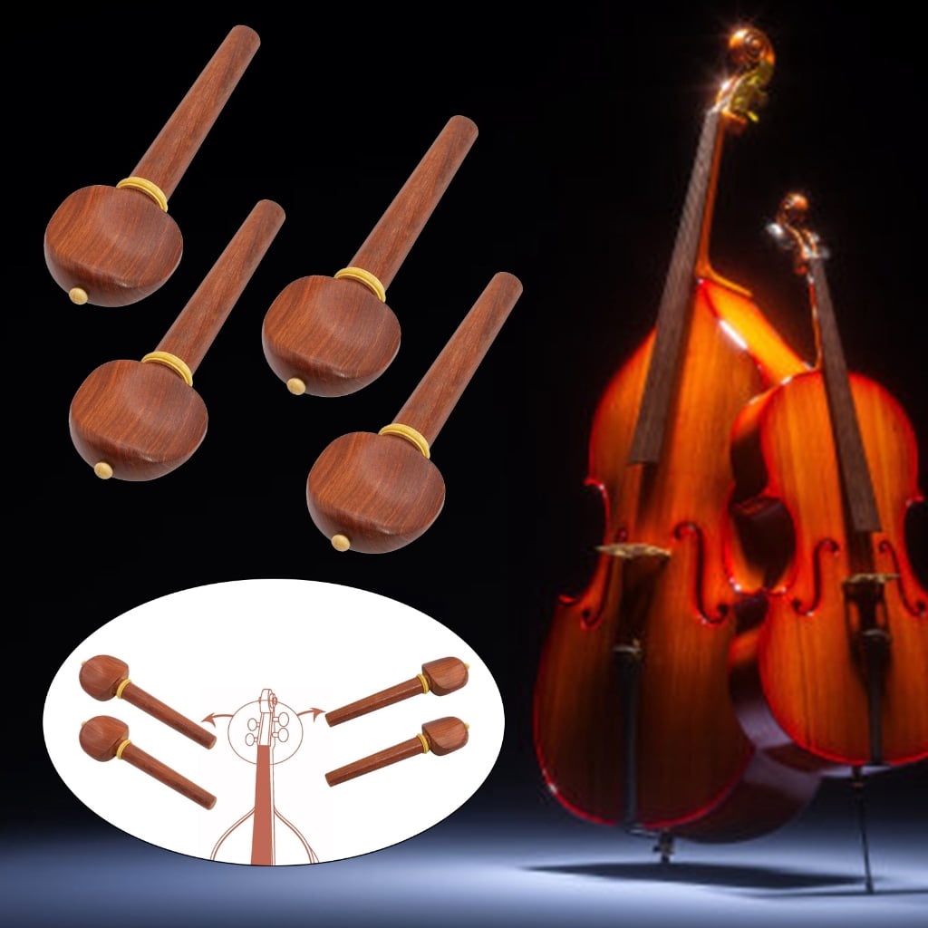 4Pcs/set Cello Reamer Tuner Musical Instrument Part Cello Pegs for Tuning