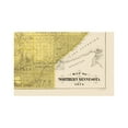 thumbnail image 2 of Historic State Map - Minnesota Northern - Andreas 1874 - Vintage Wall Art, 2 of 4